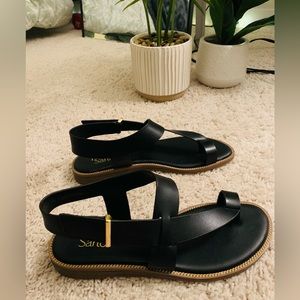 Franco Sarto - Black Leather Sandals